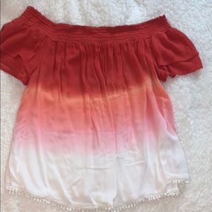 Women’s Ombre Off The Shoulder Top